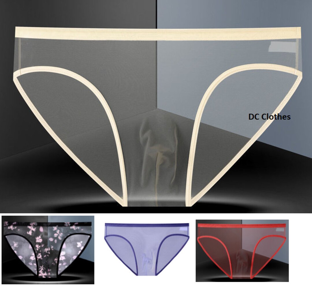 Men's Sexy Transparent Underwear Brief Size waist - Etsy