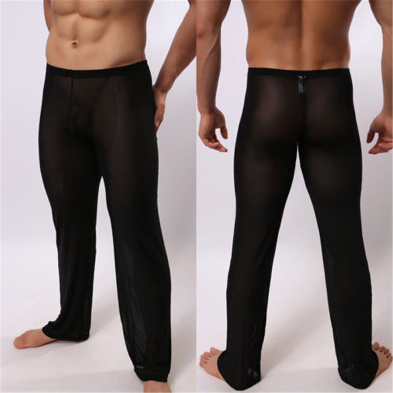 Pantalones transparentes para hombre Pantalones de malla - España
