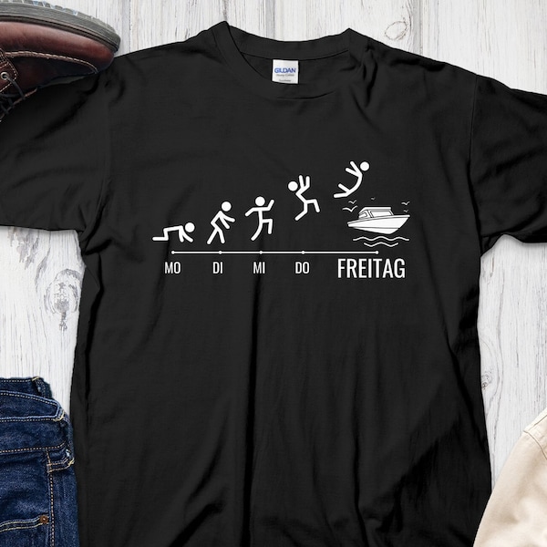 Motorboot Shirt Boot Sprüche Hafen Schiff Geschenk Bootsführerschein Tshirt