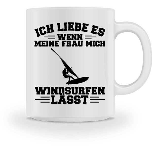 Windsurfer I Love Windsurfing - Tazza e tazza da caffè