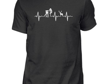Hunter, Hunting, Hunting, Forester, Forest, Hunter, Hunting License, Heartbeat, High Seat, Gift, Tshirt, Gift Idea - Men&#39;s Shirt