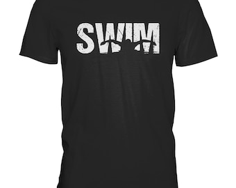 Camiseta Natação Nadador Piscina Presentes para Clubes de Natação - Camisa Premium