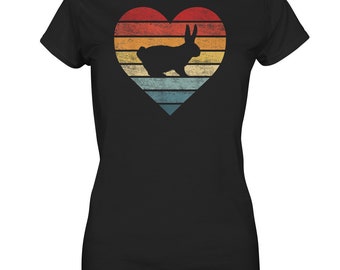 Bunny Retro Rabbit Bunnies Vintage Bunny T-Shirt - Women's Shirt