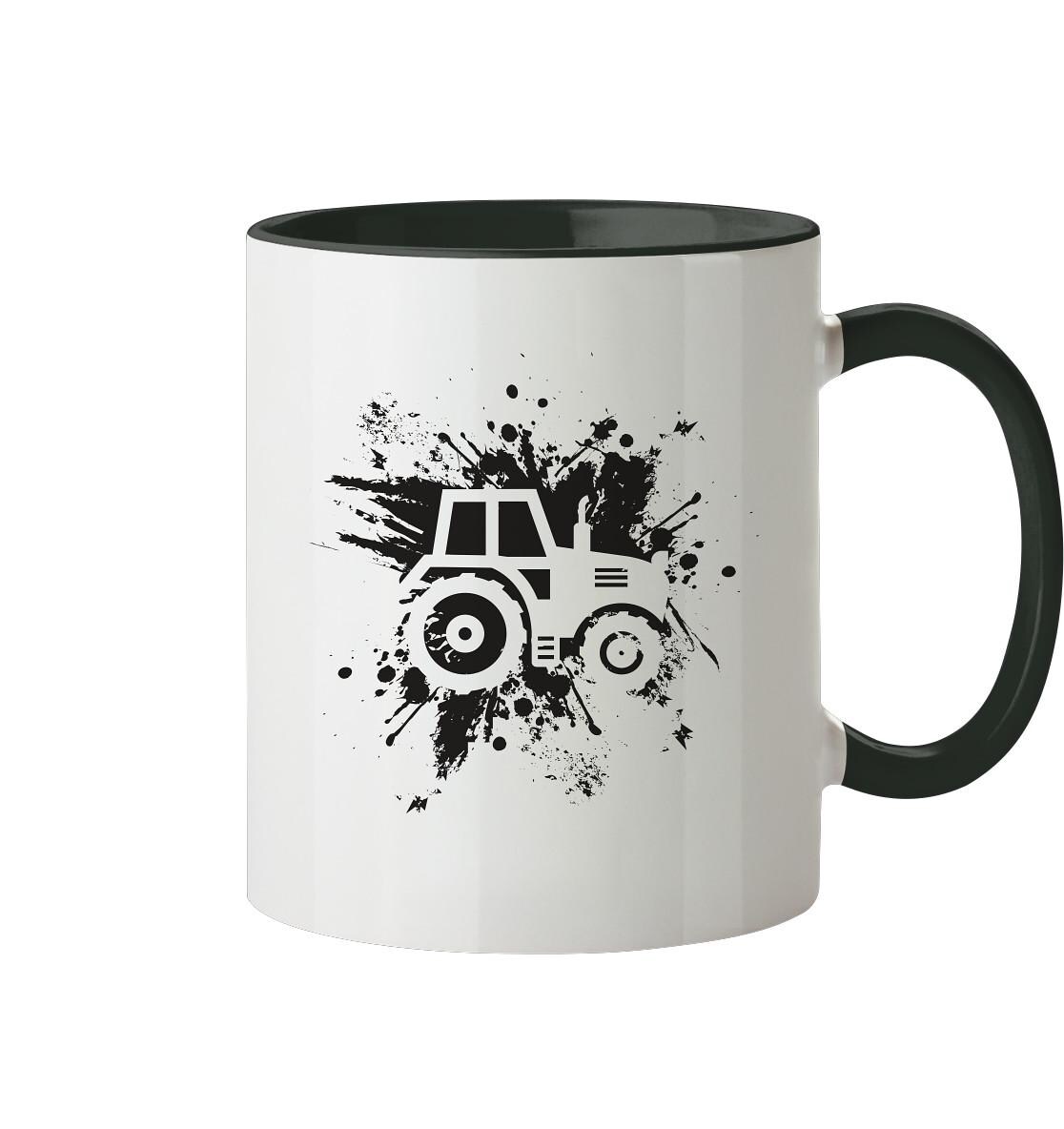Tracteurs Agriculteur Tracteur - Mug bicolore
