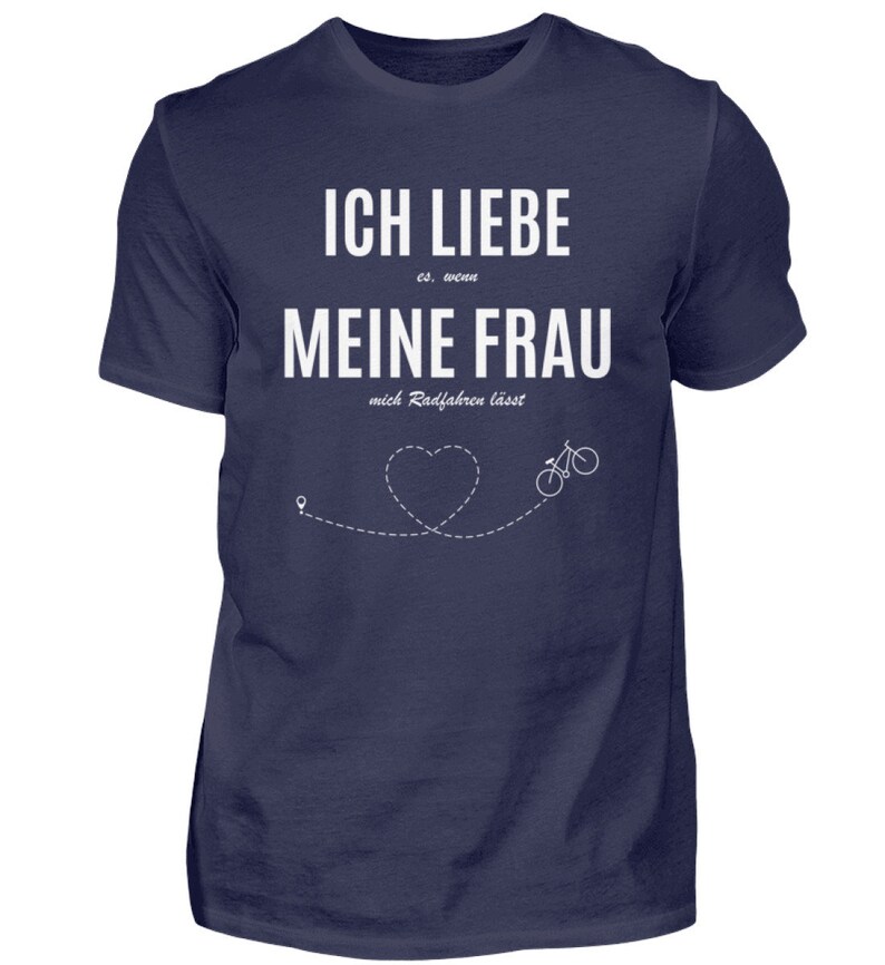 Fahrrad Ich Liebe Radfahren Rennrad Geschenkidee Fahrradfahrer T-Shirt Herren Shirt Navy