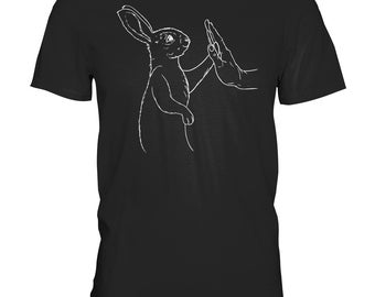 Bunnies Rabbit Bunny and Hand T-Shirt - Men's Shirt
