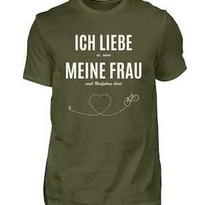 Fahrrad Ich Liebe Radfahren Rennrad Geschenkidee Fahrradfahrer T-Shirt Herren Shirt Urban Khaki