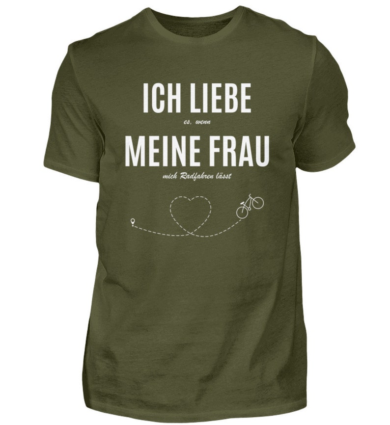 Fahrrad Ich Liebe Radfahren Rennrad Geschenkidee Fahrradfahrer T-Shirt Herren Shirt Urban Khaki