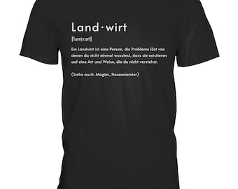 Landwirt Definition Landwirte Lautschrift Traktorfahrer T-Shirt Geschenkidee - Premium Shirt