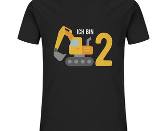 T-shirt Anniversaire Pelle 2 ans - Ich Bin Zwei - Dire Idées cadeaux - Chemise d'anniversaire bio enfant