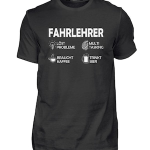 T-shirt rij-instructeur lost problemen op Rijschool banen zeggen rijbewijs cadeau-ideeën - heren T-shirt
