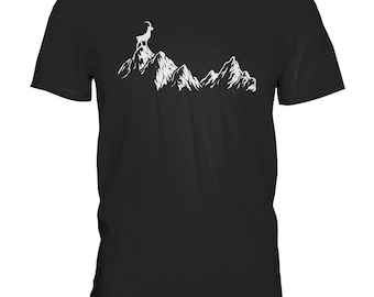 Zodiac Sign Capricorn Zodiac Sign Mountains T-Shirt - Men's Premium Shirt