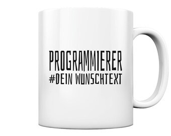 Programmierer Informatiker Geschenke - personalisierbare Tasse und Kaffeebecher glossy