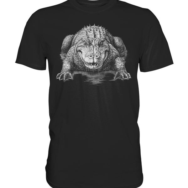 T-Shirt Krokodil Herren Damen Reptilien Geschenk für Frauen und Männer - Premium Shirt