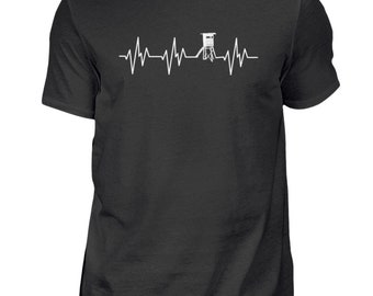 Cazador, Asiento alto, Latidos del corazón, Caza, Caza, Caza, Forestal, Bosque, Cazador, Licencia de caza, Regalo, Camiseta, Idea de regalo - Camisa de hombre