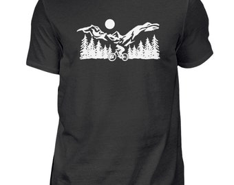 Mountain Bike Mountains Mountain Biker T-Shirt Mountain Biking Gifts Mtb - Mens Shirt