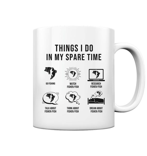 Tasse Pêcheur Humoristique Allemande Trendation - Cadeau Pour Pêche