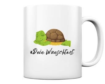 Taza de tortuga marina, regalo, taza personalizada de tortuga, frase divertida, regalo de cumpleaños, taza de café