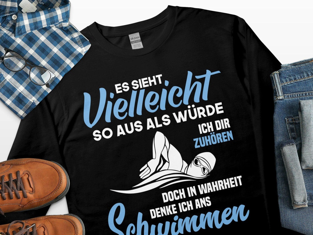 Schwimmen Spruch Schwimmbad Schwimmer Tshirt Herren Shirt - Etsy