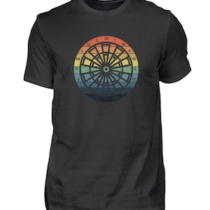 Retro Darter, Dartboard, Darts Vintage, Darts, Bullseye Tshirt - Men's Shirt