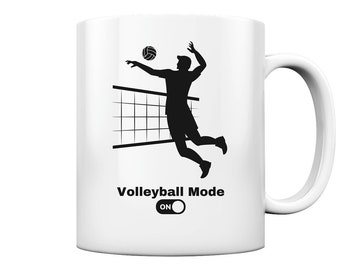 Volleyball Lustig Volleyballer Hobby Sprüche Modus Geschenke - Tasse und Kaffeebecher Glossy