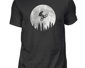 Mountain Bike Full Moon Mountain Biking Bike Downhill Cyclist T-Shirt