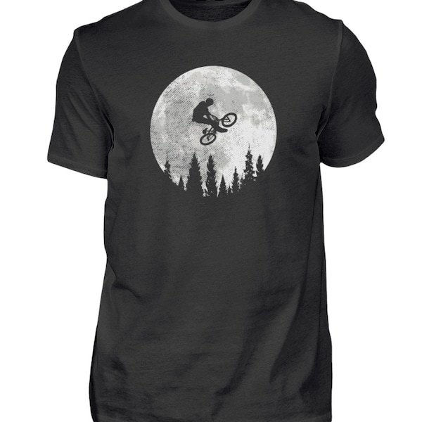 Mountainbike Vollmond Mountainbiken Fahrrad Downhill Radfahrer T-Shirt