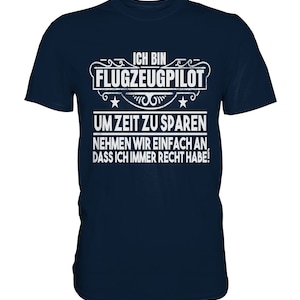 Avião Piloto Time Saving Pilots Aeroporto Aviação - Camisa Premium