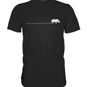 Nashorn, Südafrika, T-Shirt, Tierpark, Nashörner, Spuren - Premium Shirt