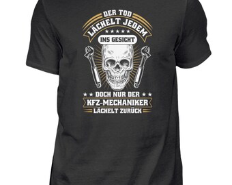 Nur Ein Kfz Mechaniker Lächelt Zurück Mechatroniker T-Shirt Schraubenschlüssel Werkstatt - Herren Shirt