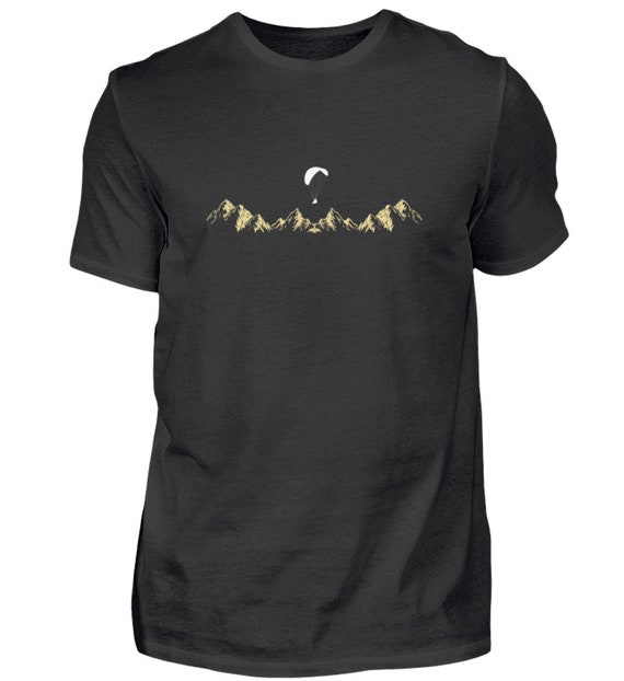 T-shirt Parapente – Noir – Homme/Femme – Sport Aérien – Cadeau Pilote