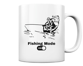 Pêcheur drôle pêche hobby poisson pêcheur dictons mode cadeaux - tasse et tasse à café brillant