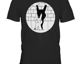 Bunny Heavy Metal Rabbits Bunnies Rock Music Funny T-Shirt - Men's Shirt