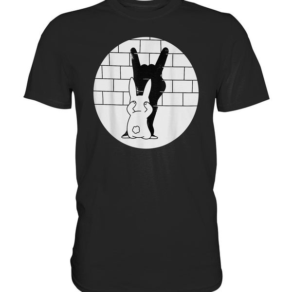 Hase Heavy Metal Kaninchen Hasen Rockmusik Lustiges T-Shirt - Herren Shirt