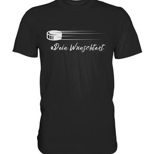 Ice hockey personalized text hockey player - Premium Shirt