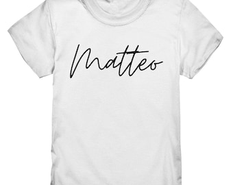 T-Shirt Name Personalisiert Kinder Namen Geschenkidee Namenswunsch Jungen Wunschname - Kids Premium Shirt