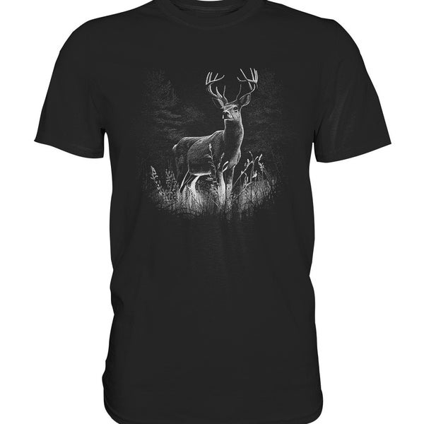 Hirsch Jagen Hirsche Geschenkidee Geweih Tshirt