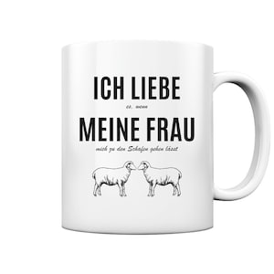 Ik hou van schapen cadeau-idee schapen - kop en koffiemok glanzend