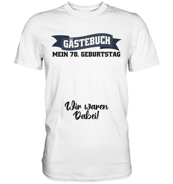 Maglietta 70° Compleanno - Design Libro Ospiti Divertente | Regalo Originale Nati Nel 1951 - Foto 2