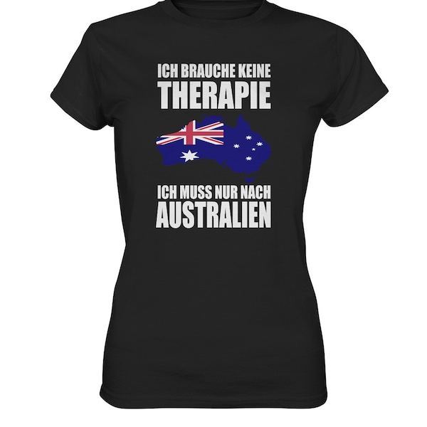 Ich Muss Nur Nach Australien T-Shirt Australische Flagge Australier Brisbane - Premium Shirt