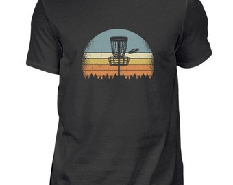Disc golf, vintage, disco volador, disc golfer, frisbee - camisa de hombre
