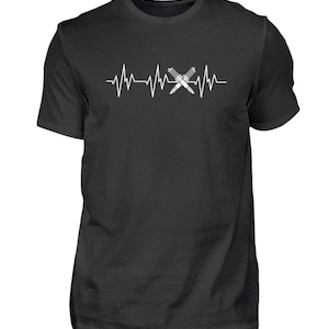 Motorrad, Herzschlag, Motorradfahrer, Motorsport, Motorräder, Tshirt, Geschenkidee - Herren Shirt