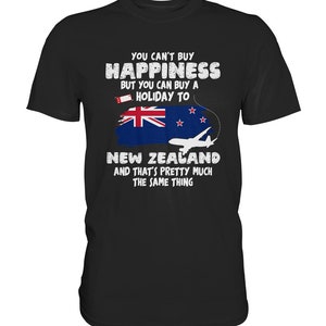 Holiday To New Zealand T-Shirt Neuseeländische Flagge Wellington - Premium Shirt