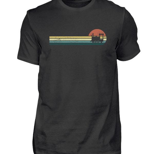 Modelleisenbahn Vintage Eisenbahner Lokomotive Modellbahn Tshirt - Herren Shirt