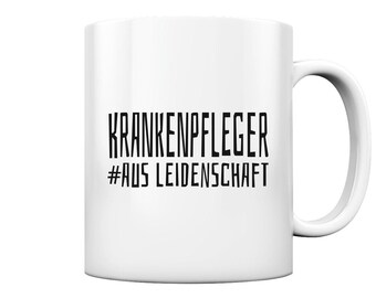 Nurse nursing profession - personalizable cup and coffee mug glossy