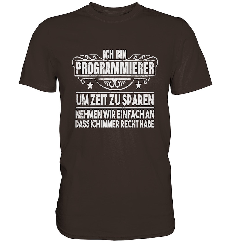 Programmer Gift Computer Software Shirt Computer Scientist Coder Tshirt Brown