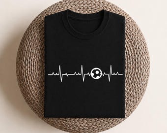 Voetbalshirt voetballer hartslag voetballer - premium t-shirt