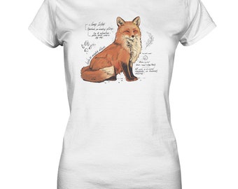 Fox women's shirt forest animals foxes gift idea wilderness t-shirt