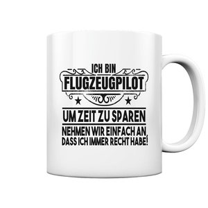 Avião Piloto Time Saving Pilots Aeroporto Dizendo Presentes de Aviação - Xícara e Caneca de Café