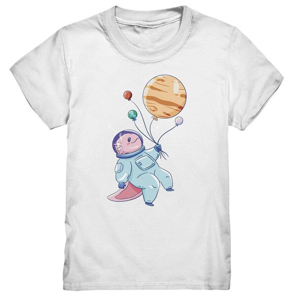 T-Shirt Axolotl Planeten Weltraum Axolotls Kawaii - Kinder Premium Shirt